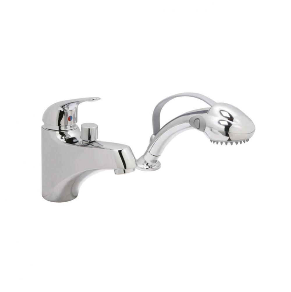 2-Pc Roman Tub Filler W/ Handheld, Chrome