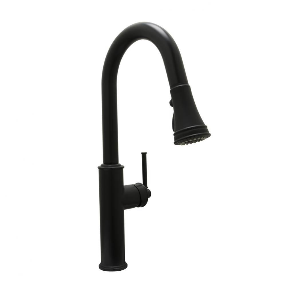 Crest Kitchen Pulldown In Matte Black