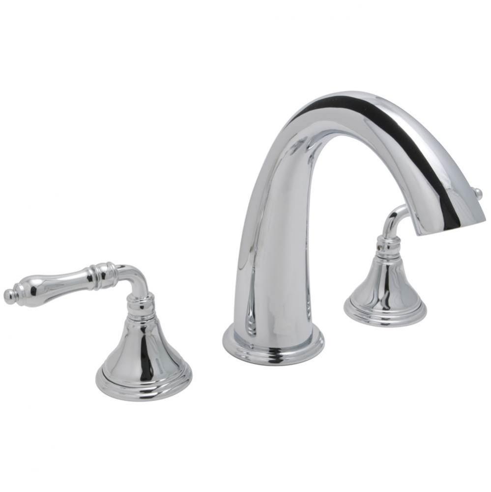 Jewel Three Piece Roman Tub Filler Faucet