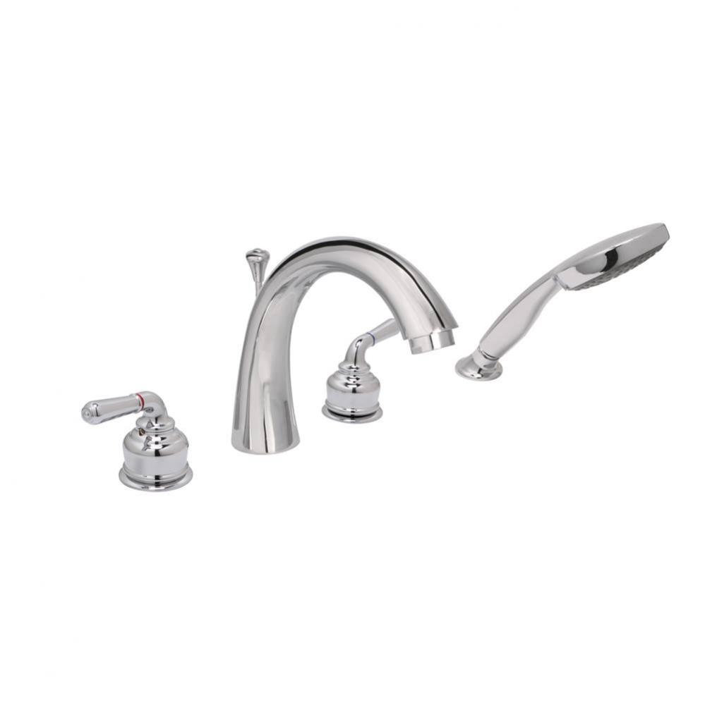 Cypress 4-Pc Roman Tub Filler, Chrome