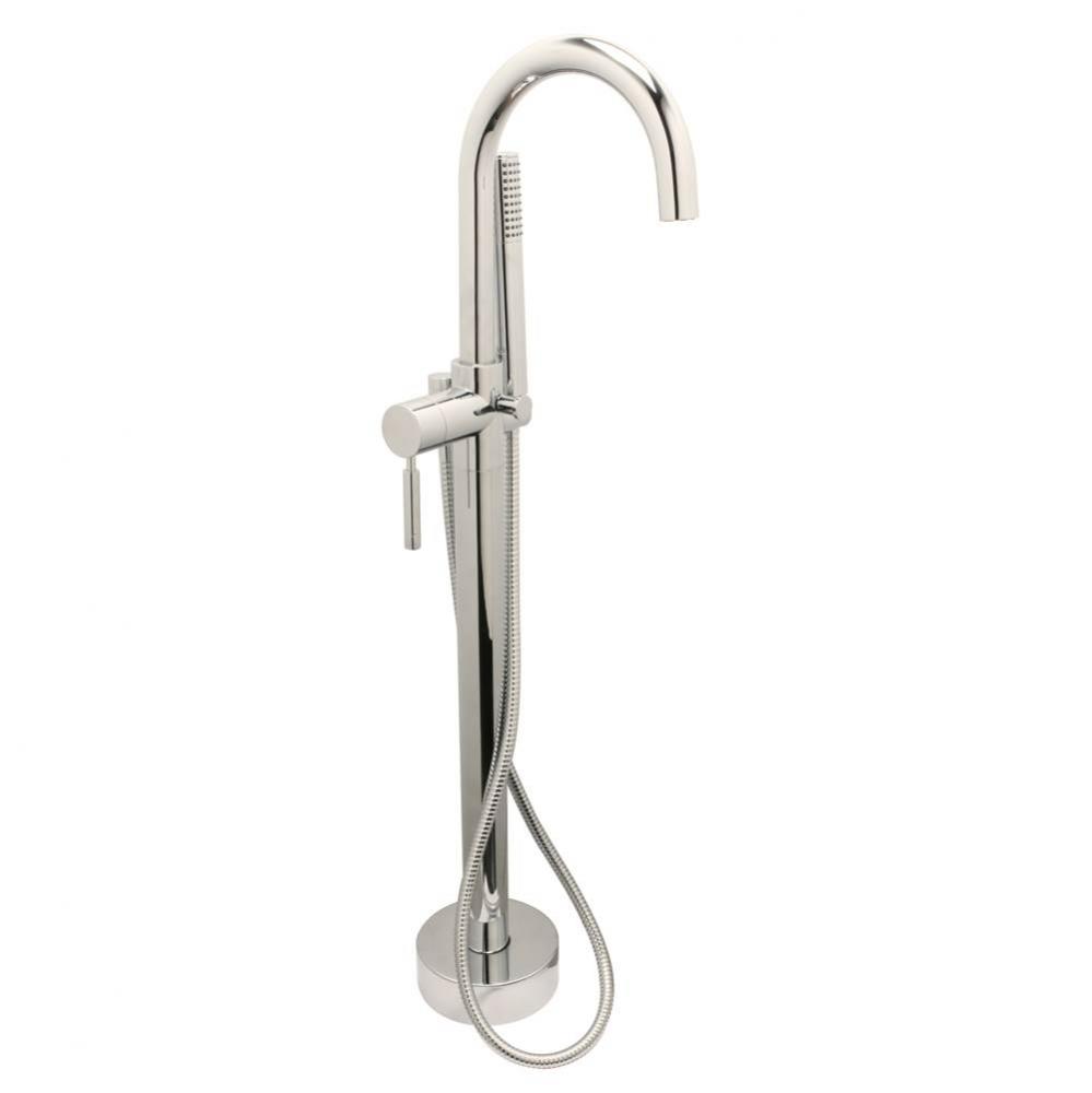 Euro Free Standing Roman Tub Filler With Hand Shower