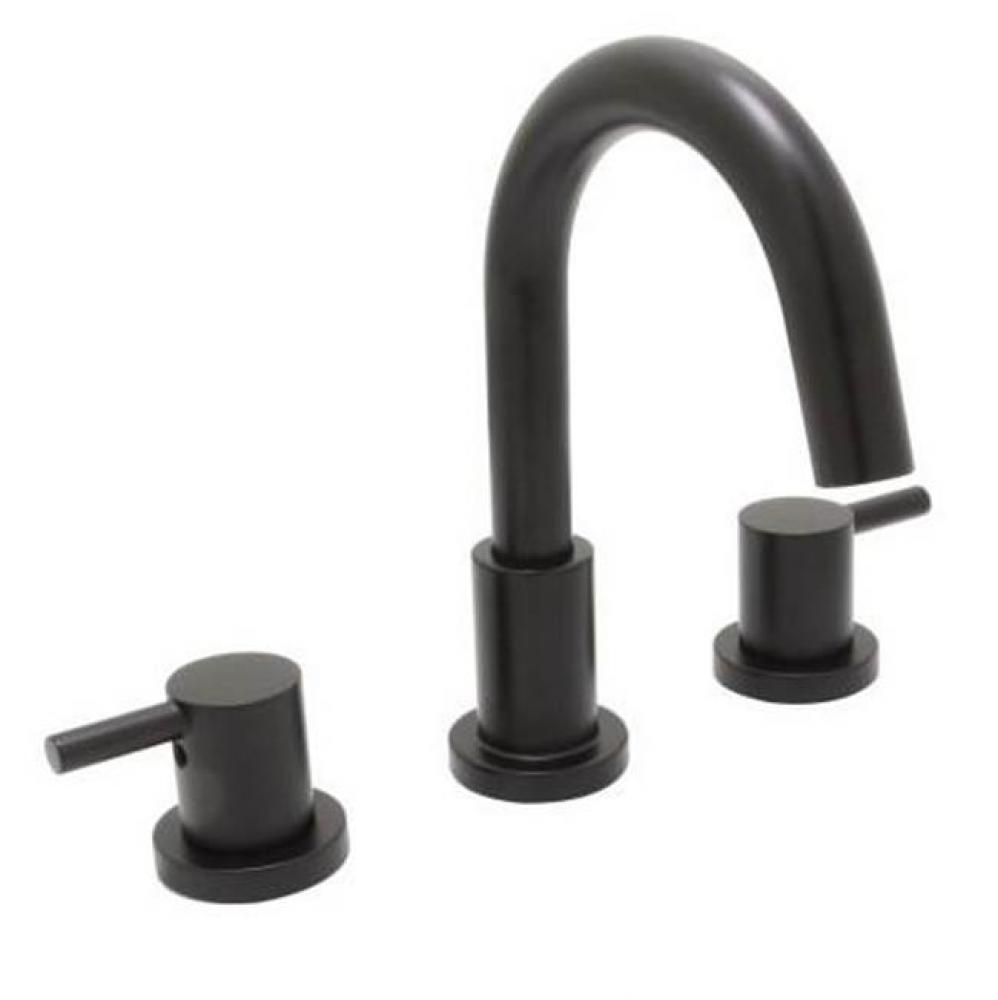 Euro Widespread Lav Faucet In Matte Black