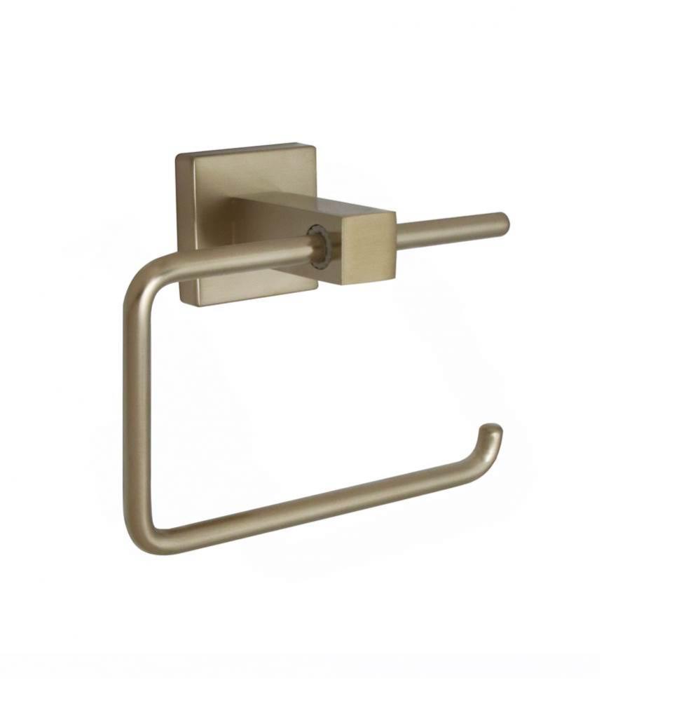 Razo Toilet Paper Holder In Pvd Satin Brass Finish