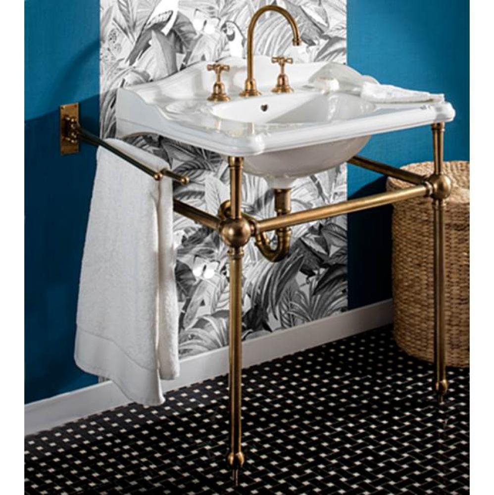 ''Charleston'' Metal Washstand Only in Polished Brass
