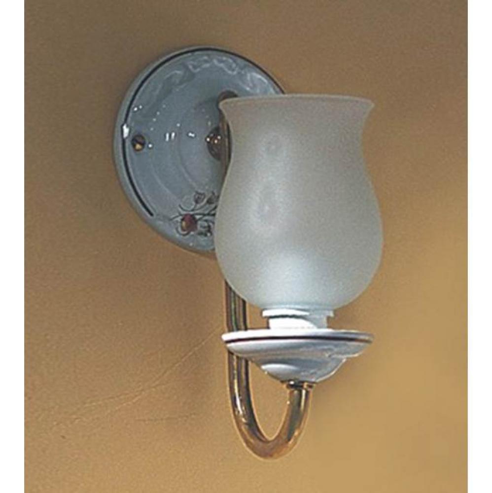 Wall Light in Moustier Polychrome, Polished Brass