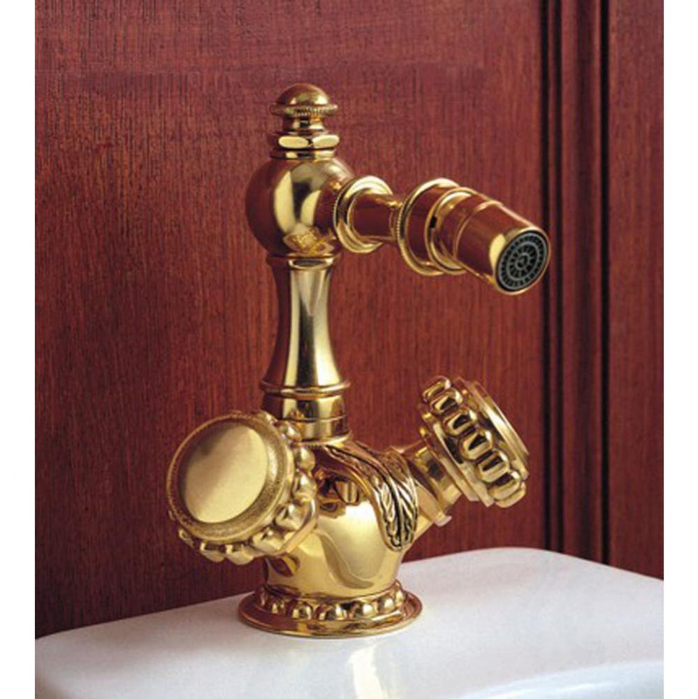 ''Pompadour'' Single-Hole Bidet Set in Polished Brass