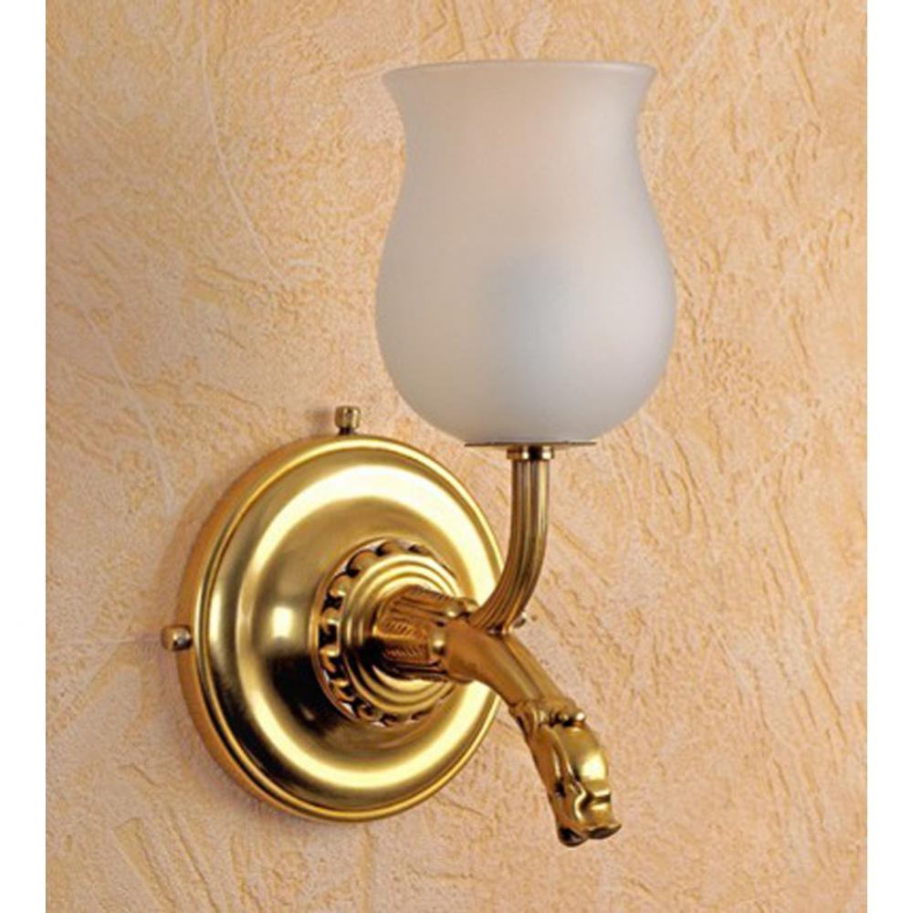 ''Pompadour'' Single Wall Light in Polished Chrome