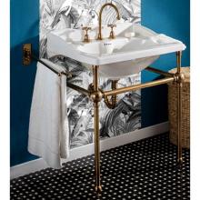 Herbeau 032370 - ''Empire''/''Art Deco'' Metal Washstand Only in Weathered