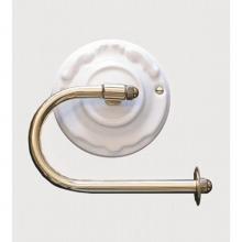 Herbeau 13022055 - Toilet Tissue Holder in White, Polished Brass