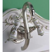 Herbeau 21010870 - ''Verseuse'' Wall Mounted Mixer with White or Handpainted Earthenware Handles