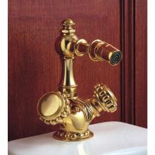 Herbeau 223355 - ''Pompadour'' Single-Hole Bidet Set in Polished Brass