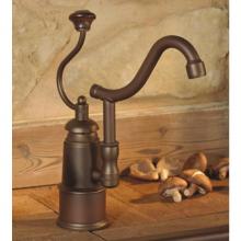 Herbeau 41016359 - ''De Dion'' Single Lever Mixer with Ceramic Disc Cartridge in Wooden Handle,
