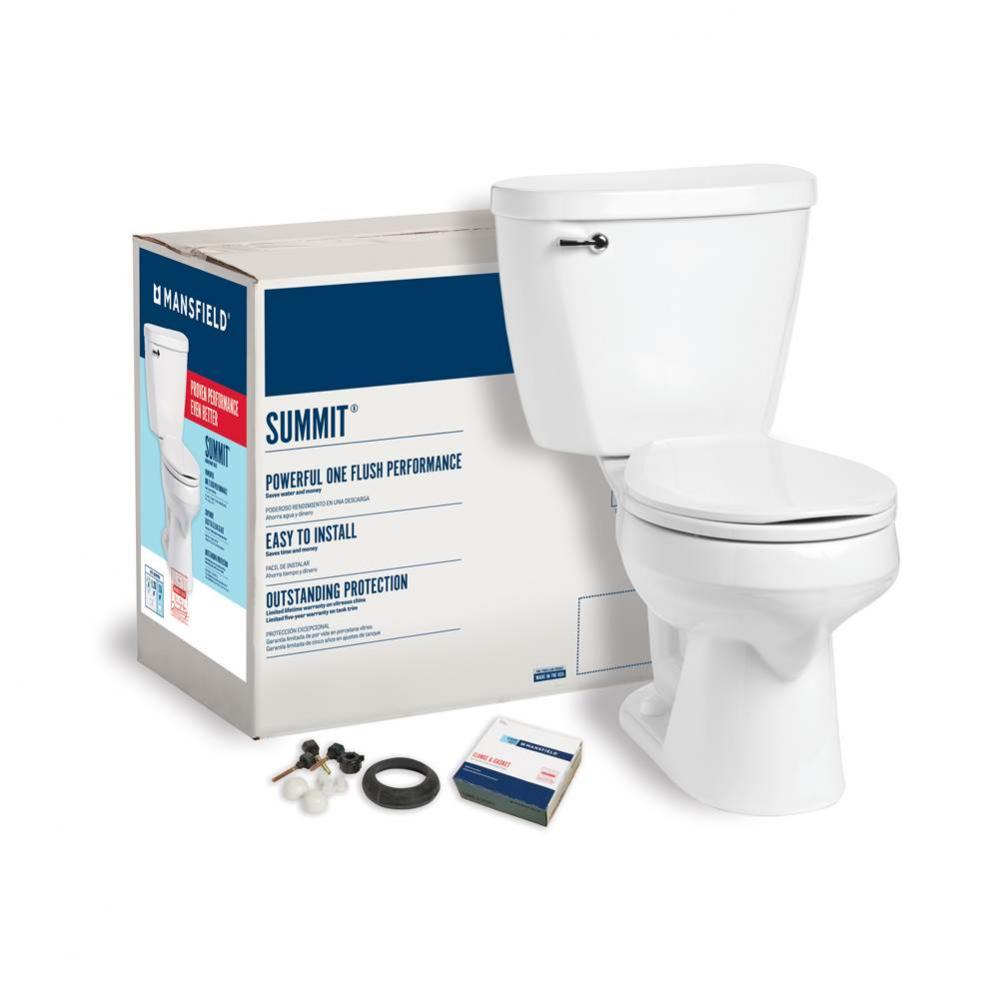 Summit 1.28 Round Complete Toilet Kit