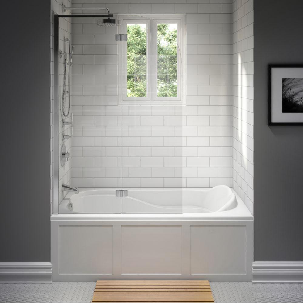 DAPHNE bathtub 32x60 with Tiling Flange, Left drain, Ice gray