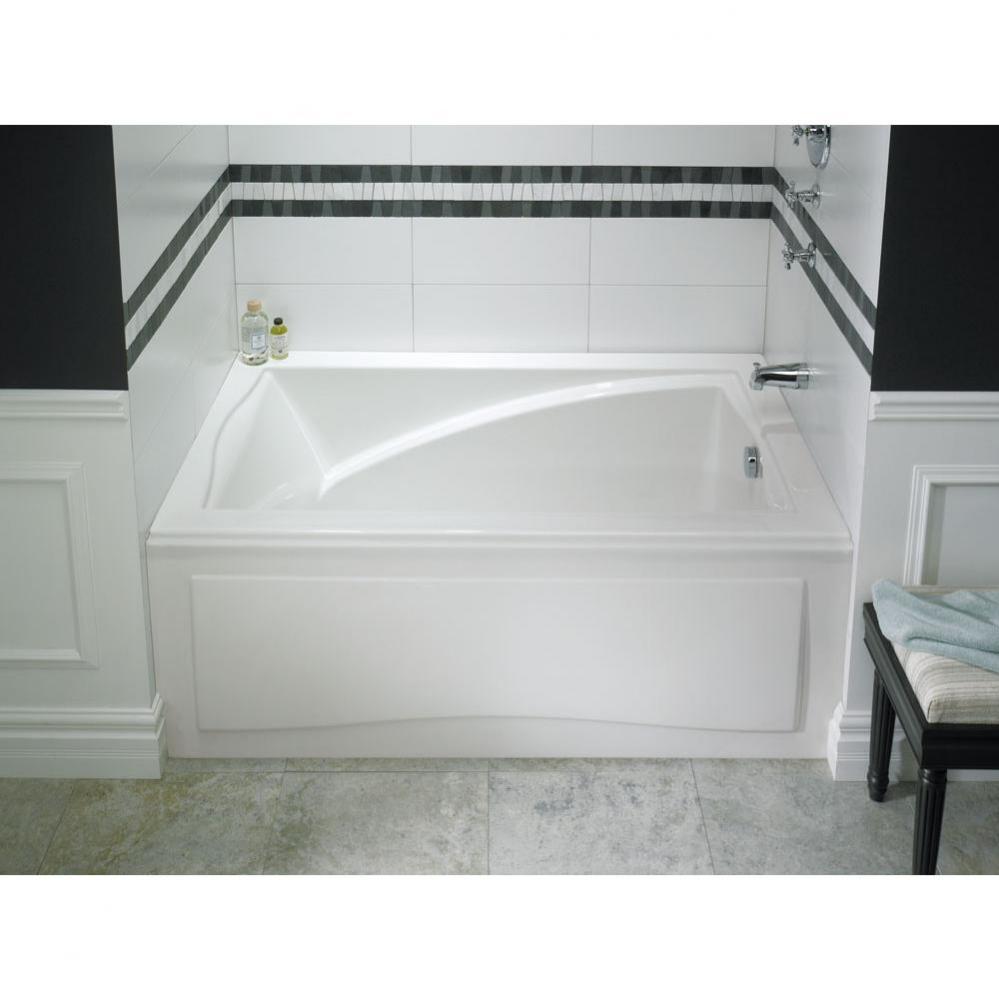 DELIGHT bathtub 32x60 with Tiling Flange, Left drain, Mass-Air/Activ-Air, Sandbar