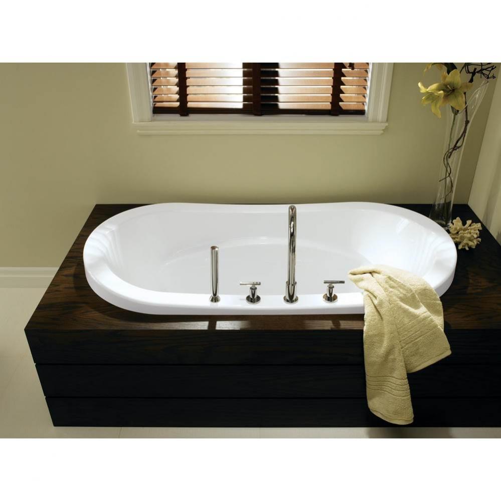 Revelation 7242 Acrylic Drop-In Center Drain Bathtub in White