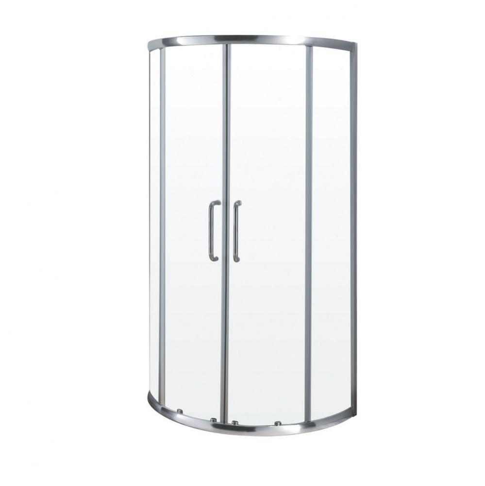 PRAGUE shower door central sliding opening chr/cl