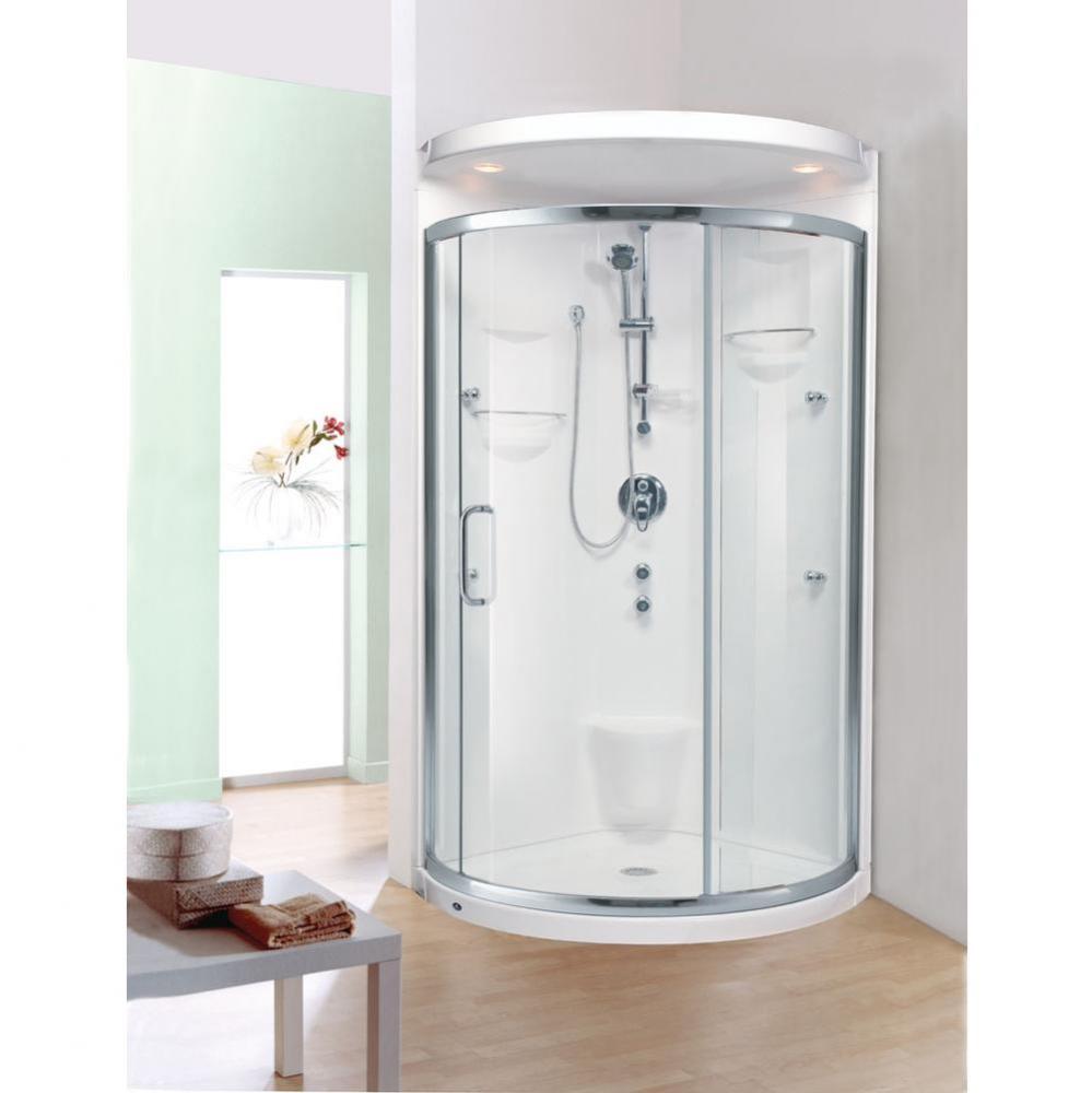 STELLA shower 36x36 1 Piece, Round, Sandbar