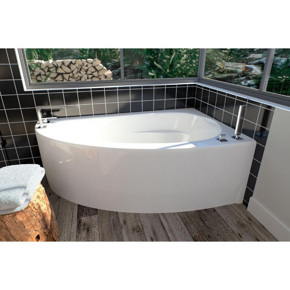 WIND bathtub 36x60 with Tiling Flange and Skirt, Right drain, Whirlpool/Activ-Air, Sandbar