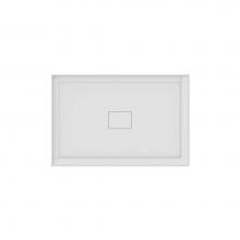 Neptune 220004-502-001-000 - Rouge 4832 Acrylic Left Corner Shower Base in White with Center Drain