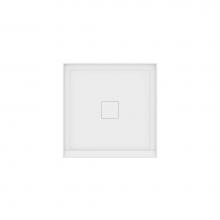 Neptune 220010-501-001-000 - Rouge 3636 Acrylic Alcove Shower Base in White with Center Drain