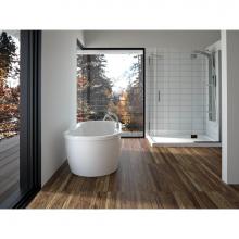 Neptune 220016-000-001-000 - Berlin F2 3260 AFR Acrylic Freestanding Center Drain Bathtub in White