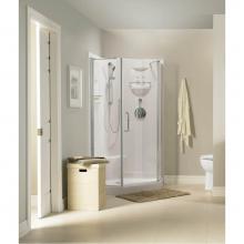 Neptune 220075-900-084-000 - Lauzanne 38 x 38 x 71 in. 6 mm Pivot Shower Door for Corner Installation with Clear glass in Chrom