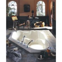 Neptune 15.13954.000033.12 - ORPHEE bathtub 54x54, Whirlpool/Mass-Air/Activ-Air, Bone