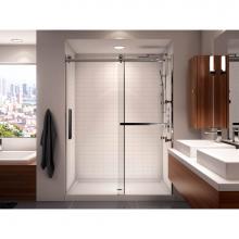 Neptune 220069-900-084-000 - Exalt 48 x 78 in. 8 mm Sliding Shower Door for Alcove Installation with Clear glass in Chrome