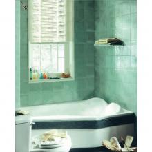 Neptune 15.15341.150033.10 - VENUS bathtub 42x60 with Left drain, Whirlpool/Mass-Air/Activ-Air, White