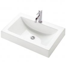 Neptune 56.1295.612.10 - White ZEN 25R-2in sink, Mono Drilled