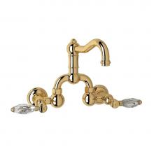 Rohl A1418LCIB-2 - Acqui® Wall Mount Bridge Lavatory Faucet With Column Spout