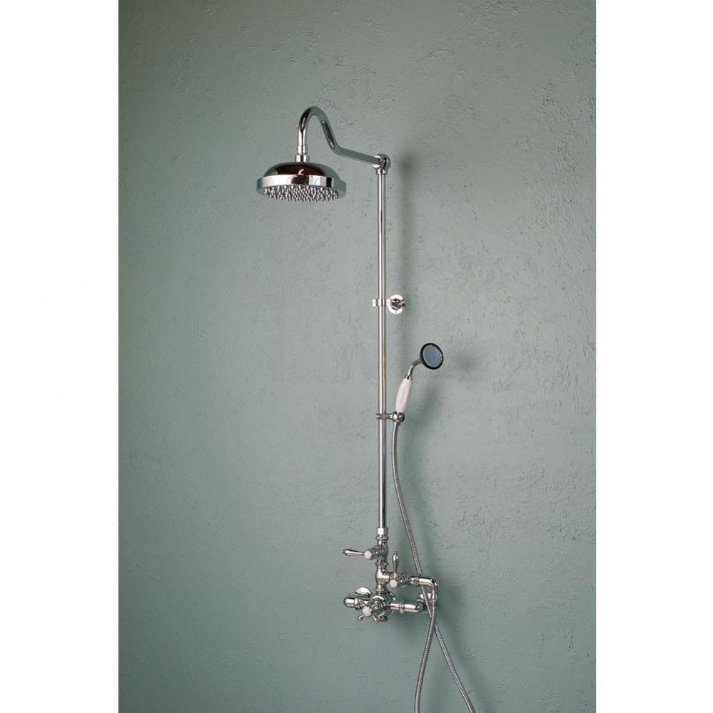 P0901 Chrome Thermostatic Exposed Shower Set W/Handheld