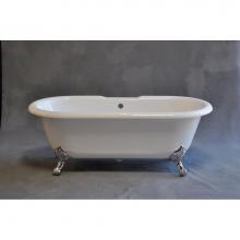 Sign Of The Crab P0949 - P0949 The Arcadia 5 1/2'' Acrylic Dual Tub On Legs Without Faucet Holes.