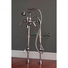 Sign Of The Crab P1081-28C - Chrome Deco Faucet & Over The Rim Supply Set Kit.  Includes  Metal Handheld,