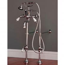 Sign Of The Crab P1083-28C - Chrome Traditional Faucet & Over The Rim Supply Set Kit.  Includes  Metal