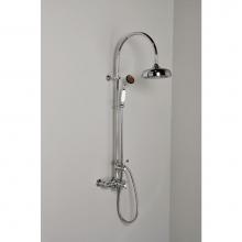 Sign Of The Crab P1090C - Chrome Water Saving  Exposed Thermostatic 7'' Center Shower Unit W/ Multi