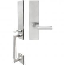 Inox NY221MTEDP-32D-LH - NY Handleset MT Mortise Aurora Full Dummy 32D LH