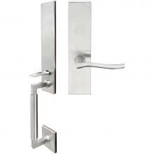 Inox NY225MTEDP-32D-LH - NY Handleset MT Mortise Waterfall Full Dummy 32D LH