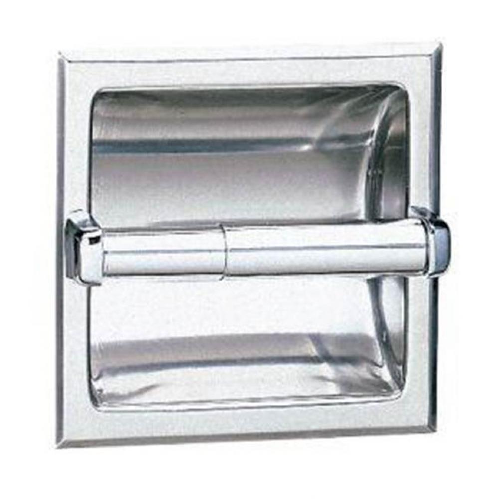 Toilet Tissue Dispenser with Mounting Clamp, Satin Finish