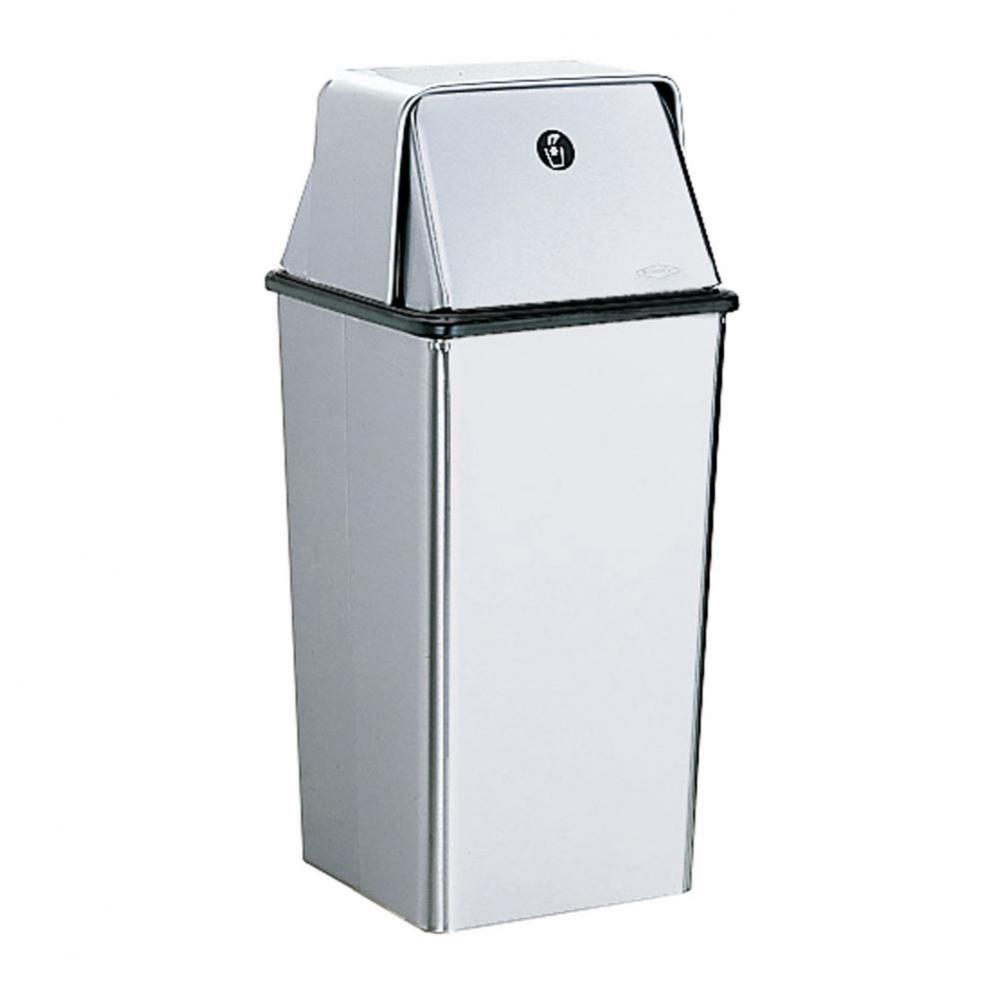 Waste Receptacle with Top - 13-Gal.