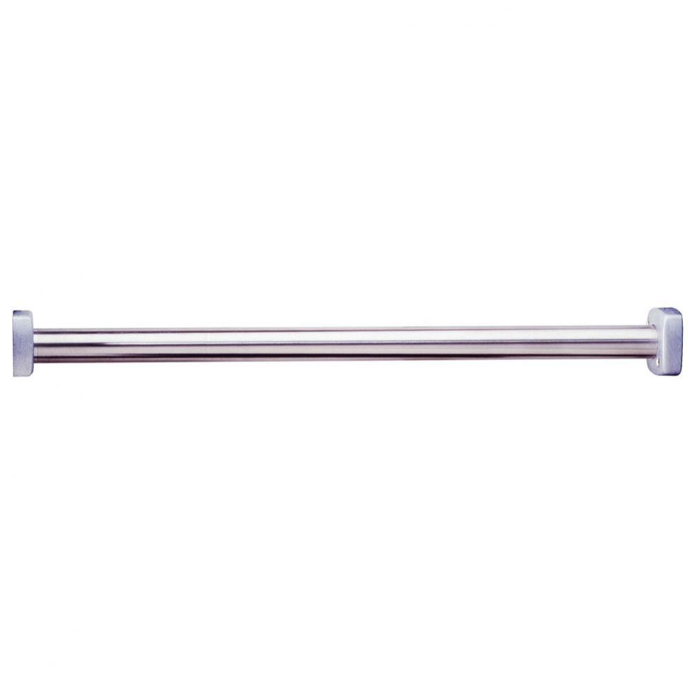 1'' Dia., Shower Curtain Rod, 72'' Length, Square End Flanges