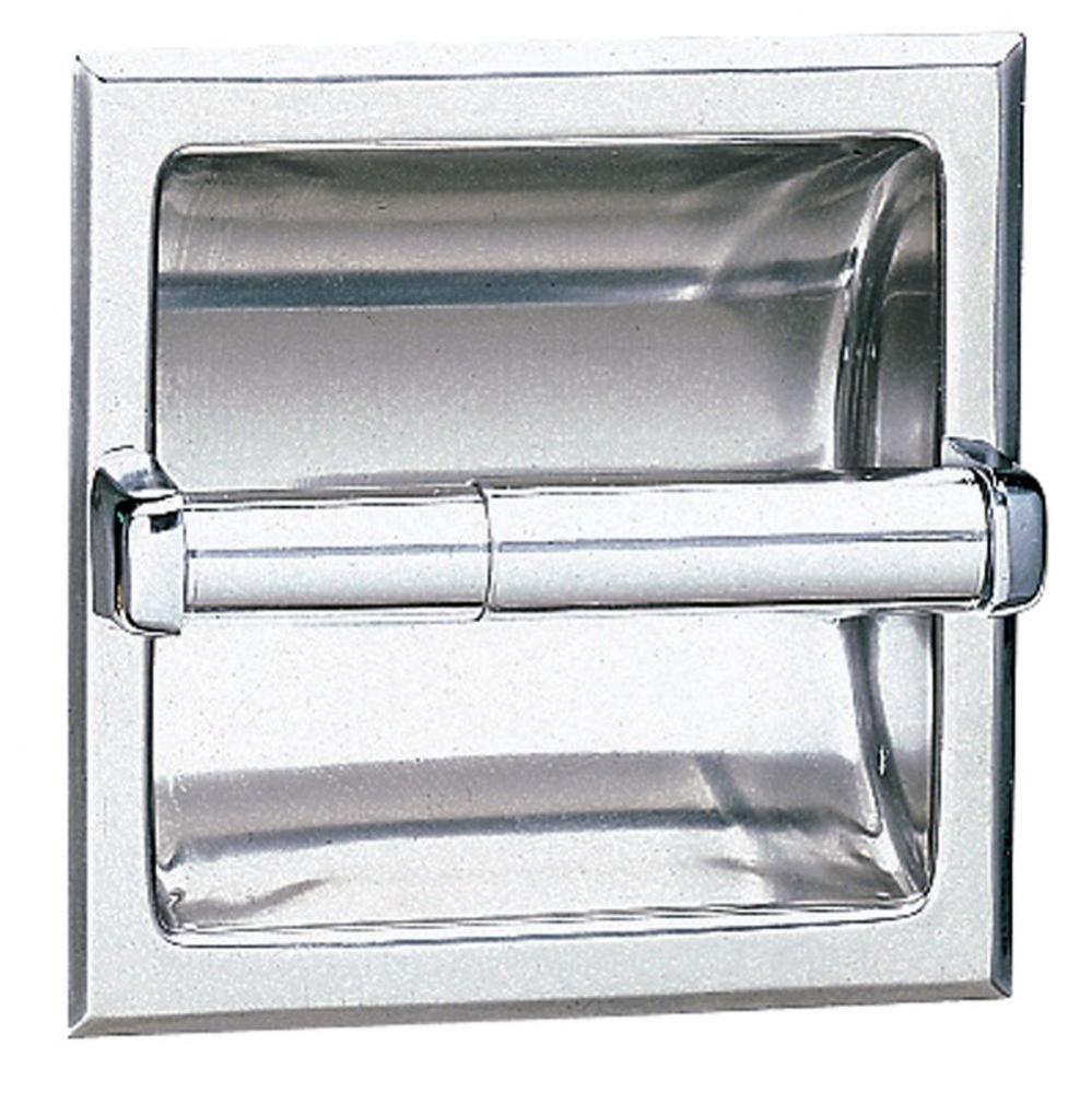 Toilet Tissue Dispenser with Mounting Clamp, Bright Finish