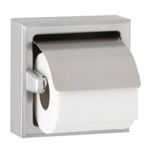 Bobrick 66997 - Surface-Mounted Toilet Tissue Dispenser with Hood, Satin Finish