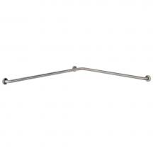 Bobrick 6897 - 2-Wall, Toilet Compt. Grab Bar - 42'' x 54''