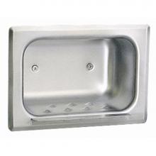 Bobrick 4380 - Soap Dish with Mounting Clamp for Stud Walls