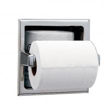 Bobrick 6637 - Toilet Tissue Dispenser with Storage for Extra Roll, Bright Finish