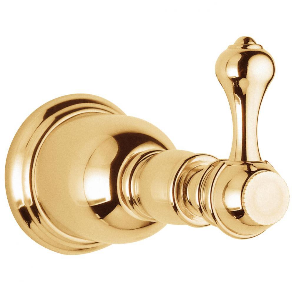 Opulence Robe Hook Polished Brass