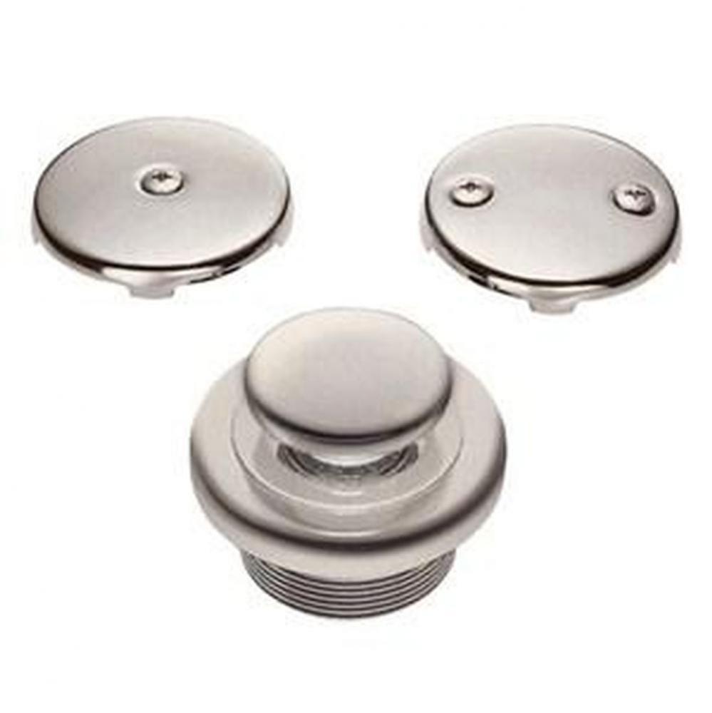 Touch Toe Bath Drain Conversion Kit Brushed