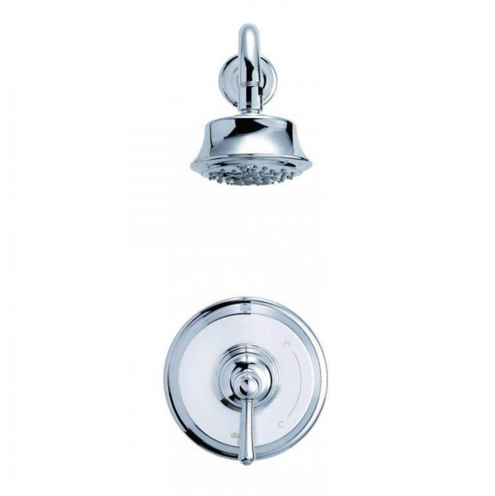 Opulence 1H Shower Only Trim Kit and Treysta Cartridge w/ 5 Function Showerhead 1.75gpm Tumbled